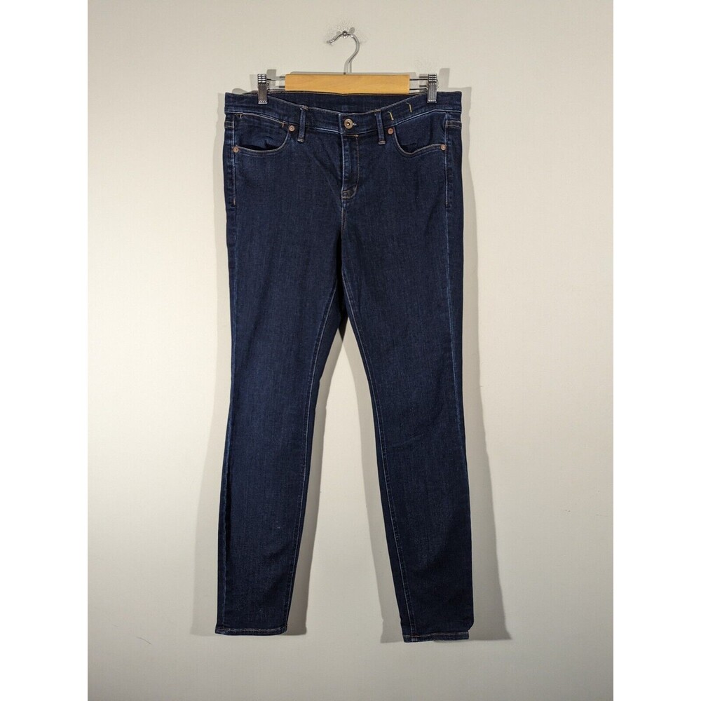 Madewell Dark Blue Mid Rise Skinny‎ Jeans Women Size 34 (see measurements)